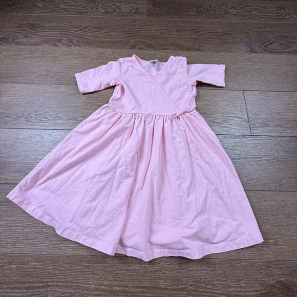 Hanna Andersson SET OF 2 Girls Faux Wrap Dress Short Sleeve Back to School 130/8 - Picture 3 of 16